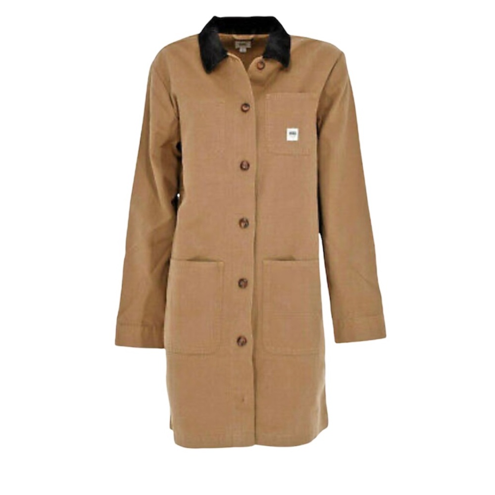 VANS Women's Size VN0A4SB6DZ9 Drill Long Chore Brown Jacket Cotton Contemporary - Picture 6 of 6